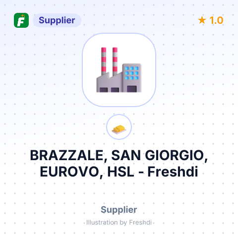BRAZZALE, SAN GIORGIO, EUROVO, HSL – summary card, no photo uploaded yet