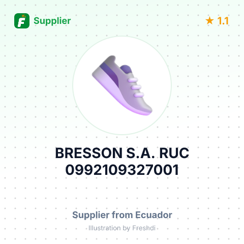 BRESSON S.A. RUC 0992109327001 – summary card, no photo uploaded yet