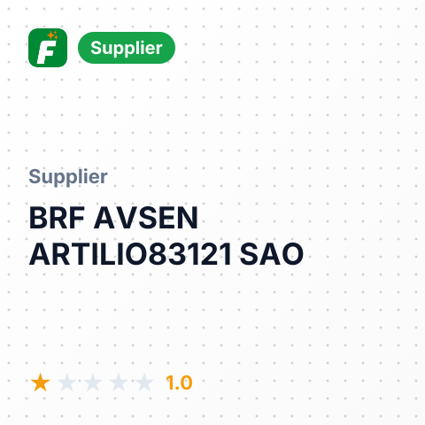 BRF AVSEN ARTILIO83121 SAO – summary card, no photo uploaded yet
