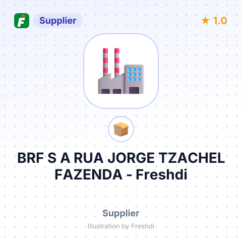 BRF S A RUA JORGE TZACHEL FAZENDA – summary card, no photo uploaded yet