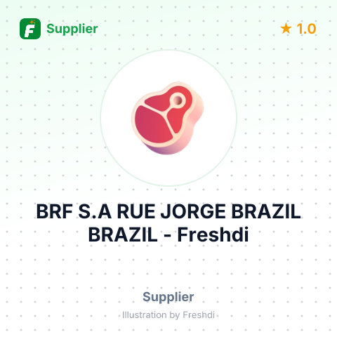BRF S.A RUE JORGE BRAZIL BRAZIL – summary card, no photo uploaded yet