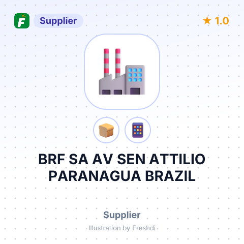 BRF SA AV SEN ATTILIO PARANAGUA BRAZIL – summary card, no photo uploaded yet