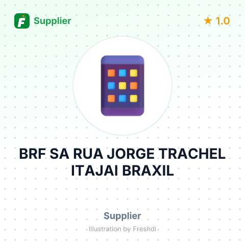 BRF SA RUA JORGE TRACHEL ITAJAI BRAXIL – summary card, no photo uploaded yet