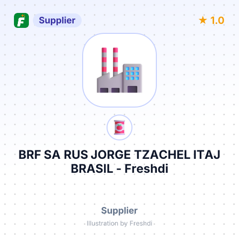 BRF SA RUS JORGE TZACHEL ITAJ BRASIL – summary card, no photo uploaded yet