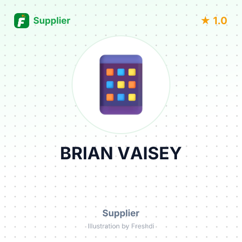 BRIAN VAISEY – summary card, no photo uploaded yet