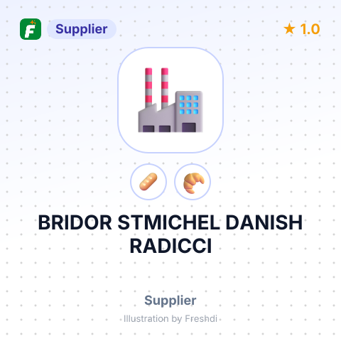 BRIDOR STMICHEL DANISH RADICCI – summary card, no photo uploaded yet