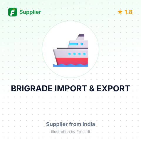 BRIGRADE IMPORT & EXPORT – summary card, no photo uploaded yet