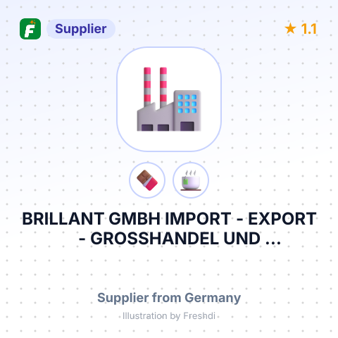 BRILLANT GMBH IMPORT - EXPORT - GROSSHANDEL UND BETEILIGUNGEN – summary card, no photo uploaded yet