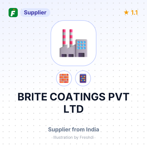 BRITE COATINGS PVT LTD – summary card, no photo uploaded yet