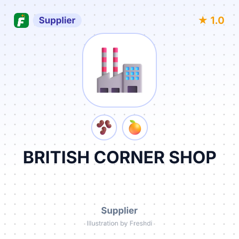 BRITISH CORNER SHOP – summary card, no photo uploaded yet