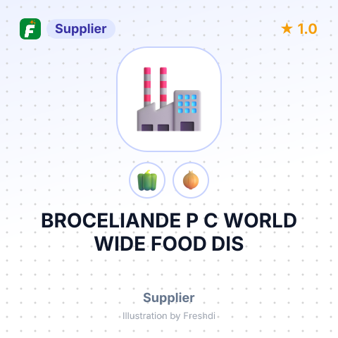 BROCELIANDE P C WORLD WIDE FOOD DIS – summary card, no photo uploaded yet