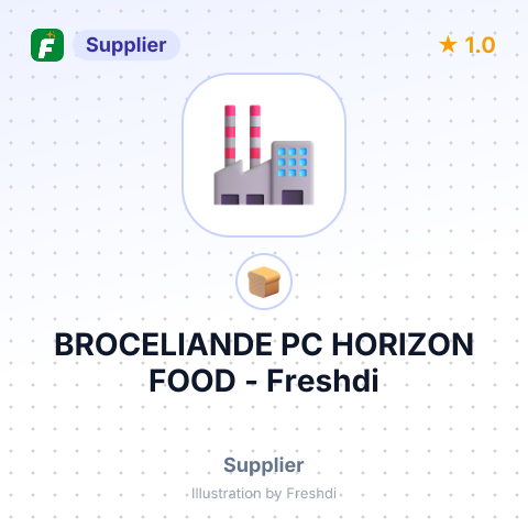 BROCELIANDE PC HORIZON FOOD – summary card, no photo uploaded yet