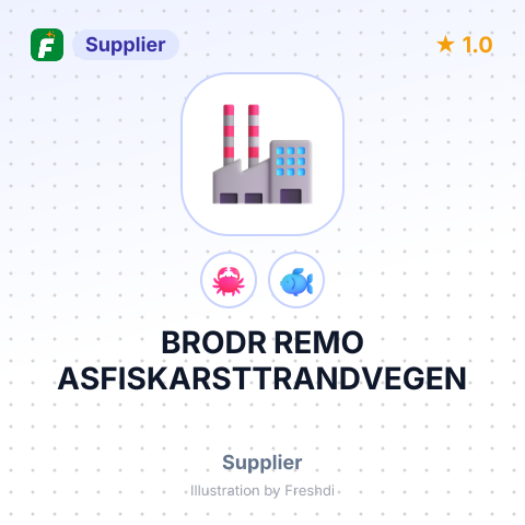 BRODR REMO ASFISKARSTTRANDVEGEN – summary card, no photo uploaded yet