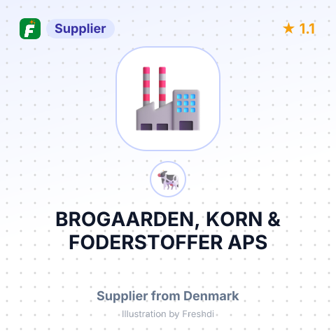 BROGAARDEN, KORN & FODERSTOFFER APS – summary card, no photo uploaded yet