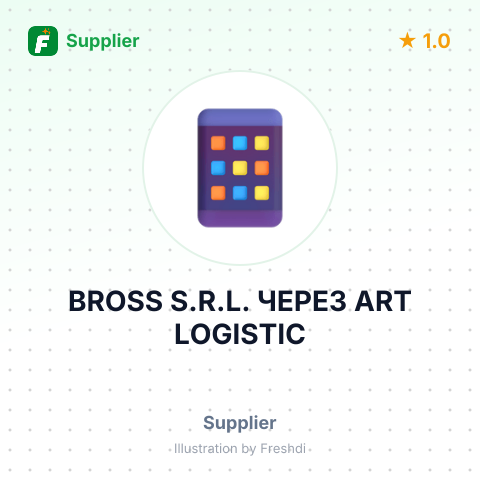 BROSS S.R.L. ЧЕРЕЗ ART LOGISTIC – summary card, no photo uploaded yet