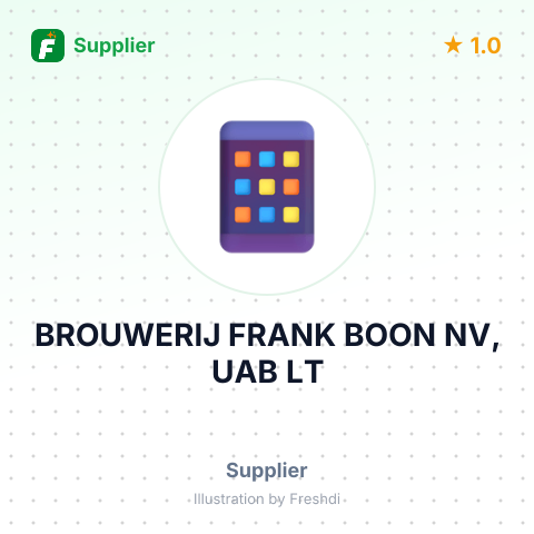 BROUWERIJ FRANK BOON NV, UAB LT – summary card, no photo uploaded yet