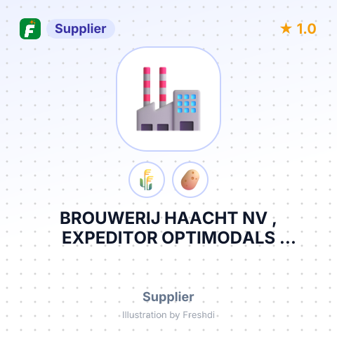 BROUWERIJ HAACHT NV , EXPEDITOR OPTIMODALS INTERNATIONAL RENCENU – summary card, no photo uploaded yet