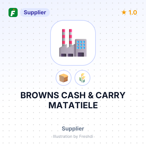 BROWNS CASH & CARRY MATATIELE – summary card, no photo uploaded yet