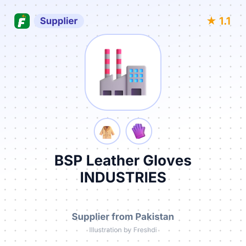 BSP Leather Gloves INDUSTRIES – summary card, no photo uploaded yet
