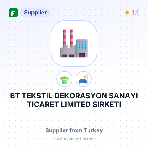BT TEKSTIL DEKORASYON SANAYI TICARET LIMITED SIRKETI – summary card, no photo uploaded yet