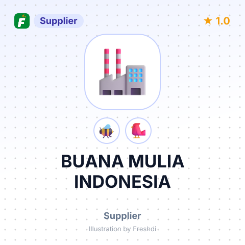 BUANA MULIA INDONESIA – summary card, no photo uploaded yet