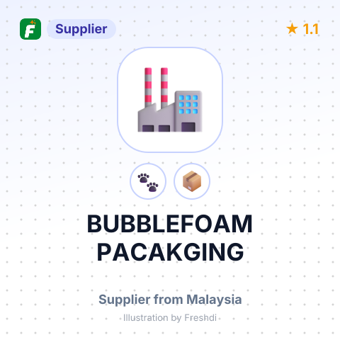 BUBBLEFOAM PACAKGING – summary card, no photo uploaded yet