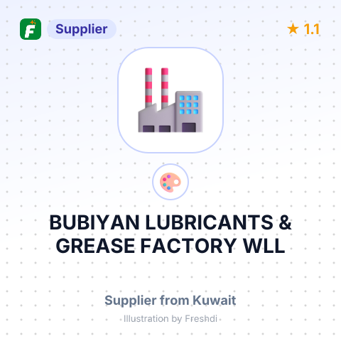 BUBIYAN LUBRICANTS & GREASE FACTORY WLL – summary card, no photo uploaded yet