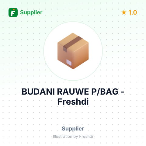 BUDANI RAUWE P/BAG – summary card, no photo uploaded yet