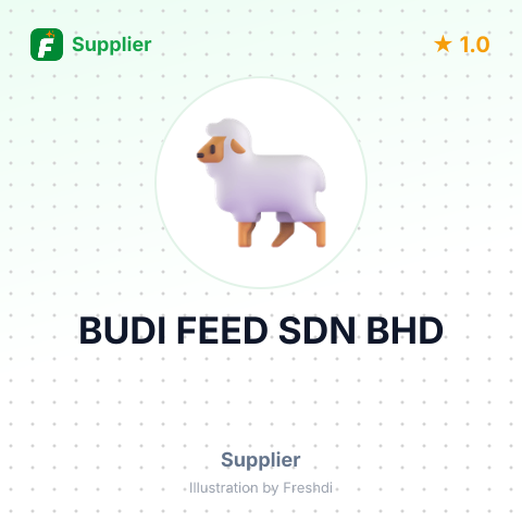 BUDI FEED SDN BHD – summary card, no photo uploaded yet