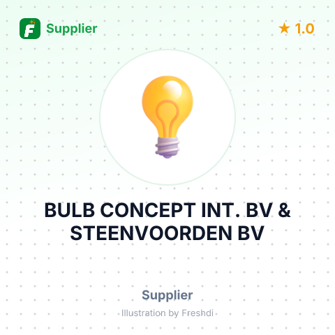 BULB CONCEPT INT. BV & STEENVOORDEN BV – summary card, no photo uploaded yet