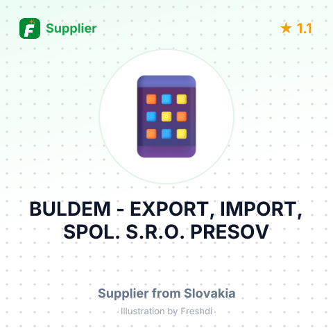 BULDEM - EXPORT, IMPORT, SPOL. S.R.O. PRESOV – summary card, no photo uploaded yet
