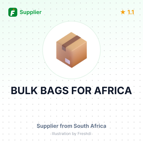 BULK BAGS FOR AFRICA – summary card, no photo uploaded yet