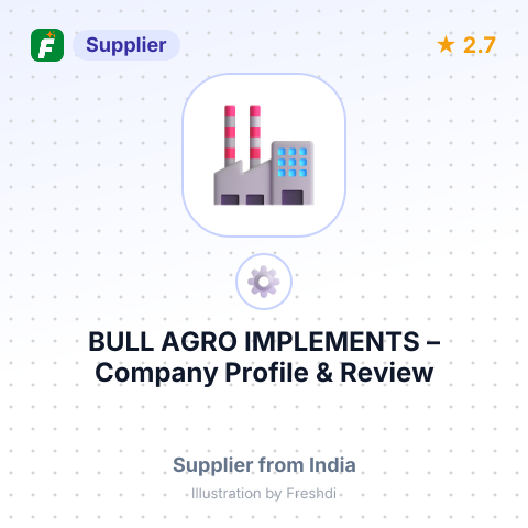 BULL AGRO IMPLEMENTS – summary card, no photo uploaded yet