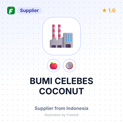 BUMI CELEBES COCONUT – summary card, no photo uploaded yet