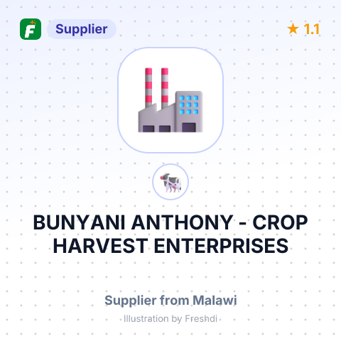 BUNYANI ANTHONY - CROP HARVEST ENTERPRISES – summary card, no photo uploaded yet
