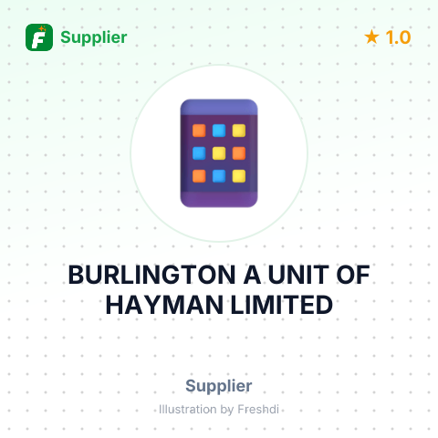BURLINGTON A UNIT OF HAYMAN LIMITED – summary card, no photo uploaded yet