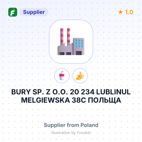 BURY SP. Z O.O. 20 234 LUBLINUL MELGIEWSKA 38C ПОЛЬЩА – summary card, no photo uploaded yet