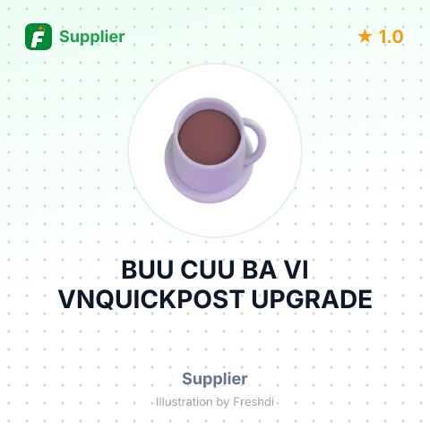 BUU CUU BA VI VNQUICKPOST UPGRADE – summary card, no photo uploaded yet