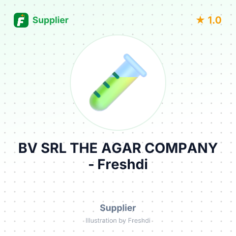 BV SRL THE AGAR COMPANY – summary card, no photo uploaded yet