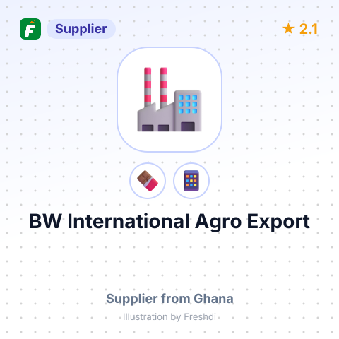 BW International Agro Export – summary card, no photo uploaded yet
