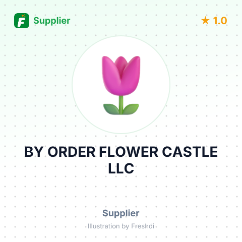 BY ORDER FLOWER CASTLE LLC – summary card, no photo uploaded yet