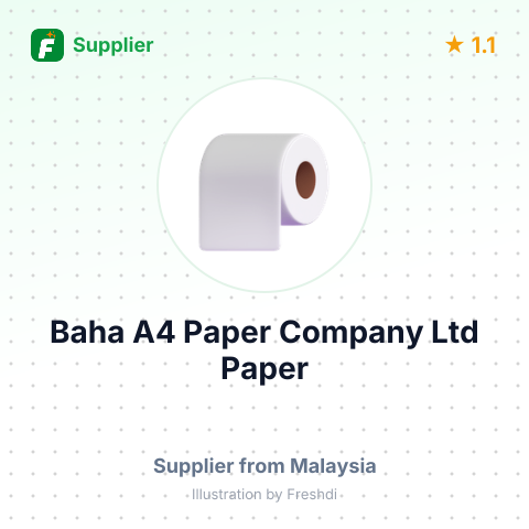 Baha A4 Paper Company Ltd Paper – summary card, no photo uploaded yet