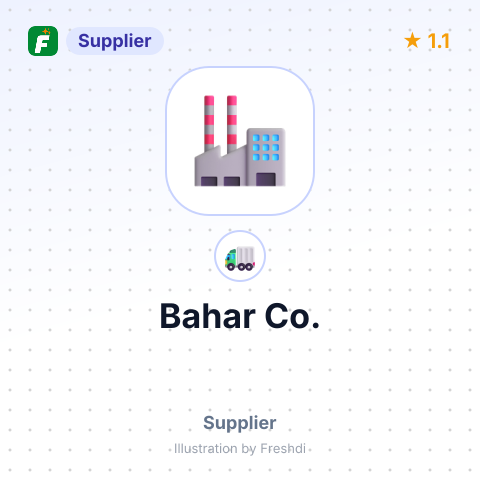 Bahar Co. – summary card, no photo uploaded yet