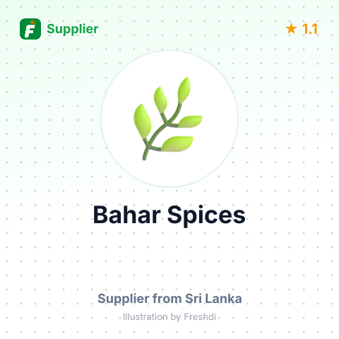 Bahar Spices – summary card, no photo uploaded yet