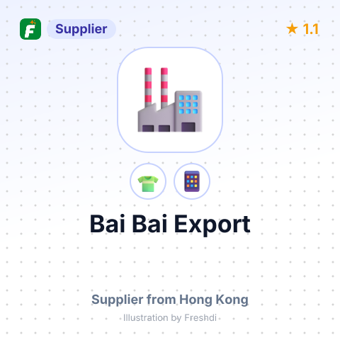 Bai Bai Export  – summary card, no photo uploaded yet