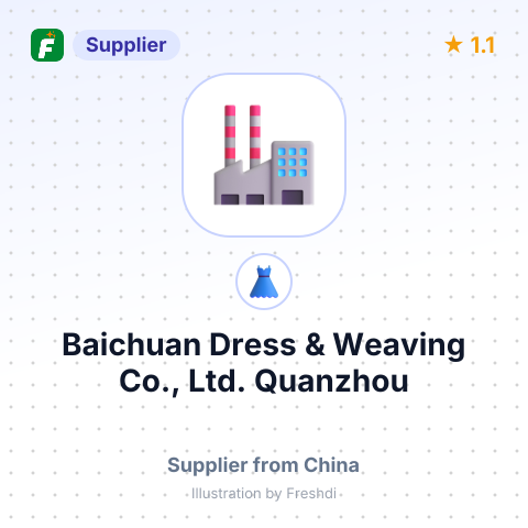 Baichuan Dress & Weaving Co., Ltd. Quanzhou – summary card, no photo uploaded yet
