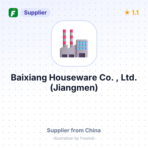 Baixiang Houseware Co. , Ltd. (Jiangmen) – summary card, no photo uploaded yet