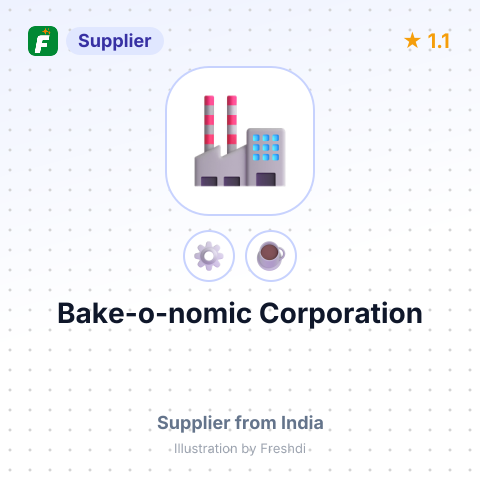 Bake-o-nomic Corporation – summary card, no photo uploaded yet