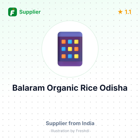 Balaram Organic Rice Odisha  – summary card, no photo uploaded yet