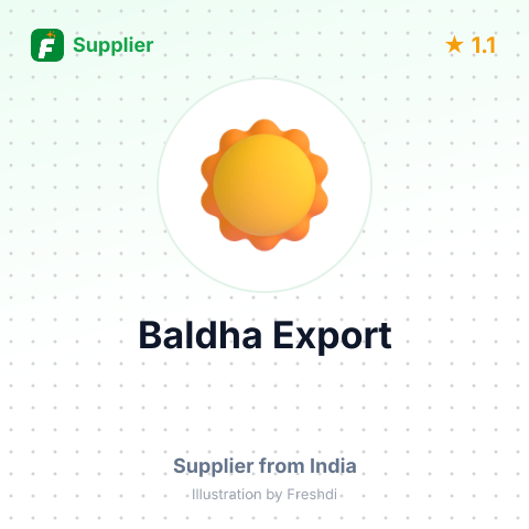 Baldha Export – summary card, no photo uploaded yet